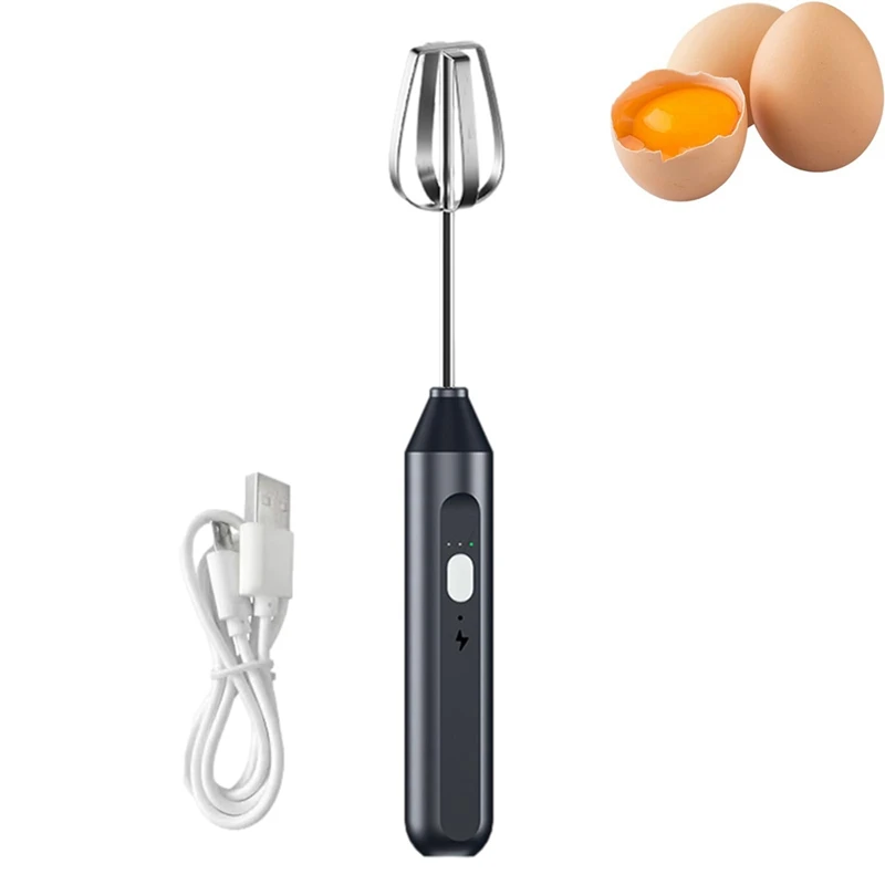 Electric Hand Mixer,Stainless Steel Stirring Whisk,Immersion Blender Cordless Hand Mixer Whisk,3Speed Adjustable Frother Durable