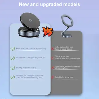 Magnetický vakuový adsorpční držák do auta s přísavkou, otočný o 360°, univerzální držák na telefon s GPS navigací 10 nejlepší prodej držák telefonu w176 - №1