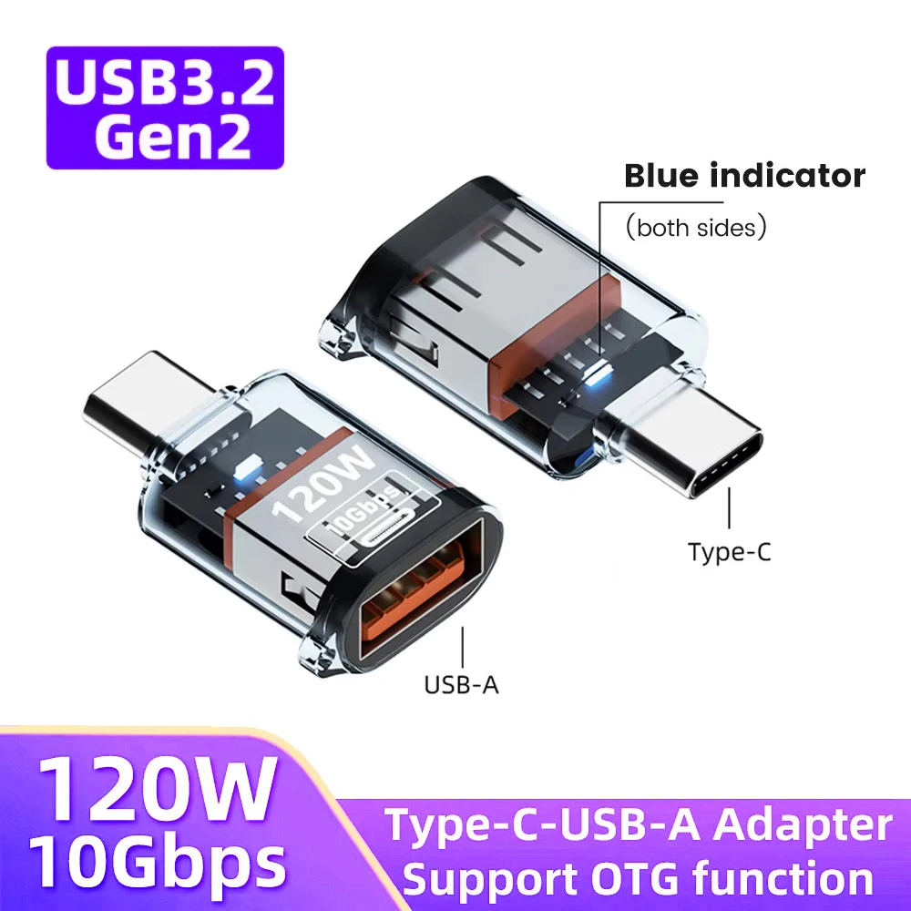 USB to Type-C Fast Charging Adapter OTG High Speed Data Audio Transfer For PC Tablet for Samsung Xiaomi Huawei USB C Converter