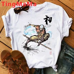 아바타 마지막 Airbender Appa tshirt 여성 인쇄 일본어 ulzzang top tees kawaii