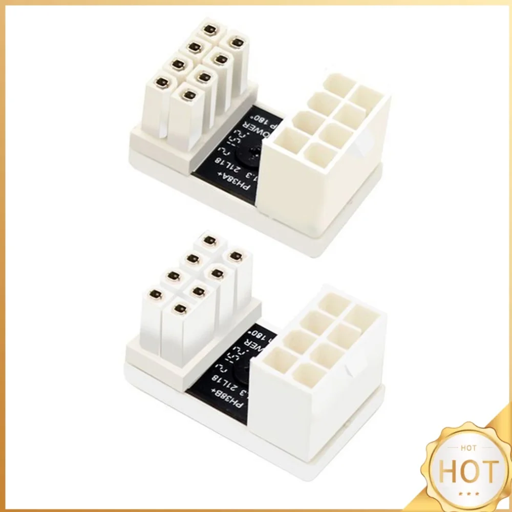 180 Degree Angled Power Adapter Desktop Computer U Shaped 8 Pin Female To 8 Pin Male Adapter DIY Accessories for Graphics Card
