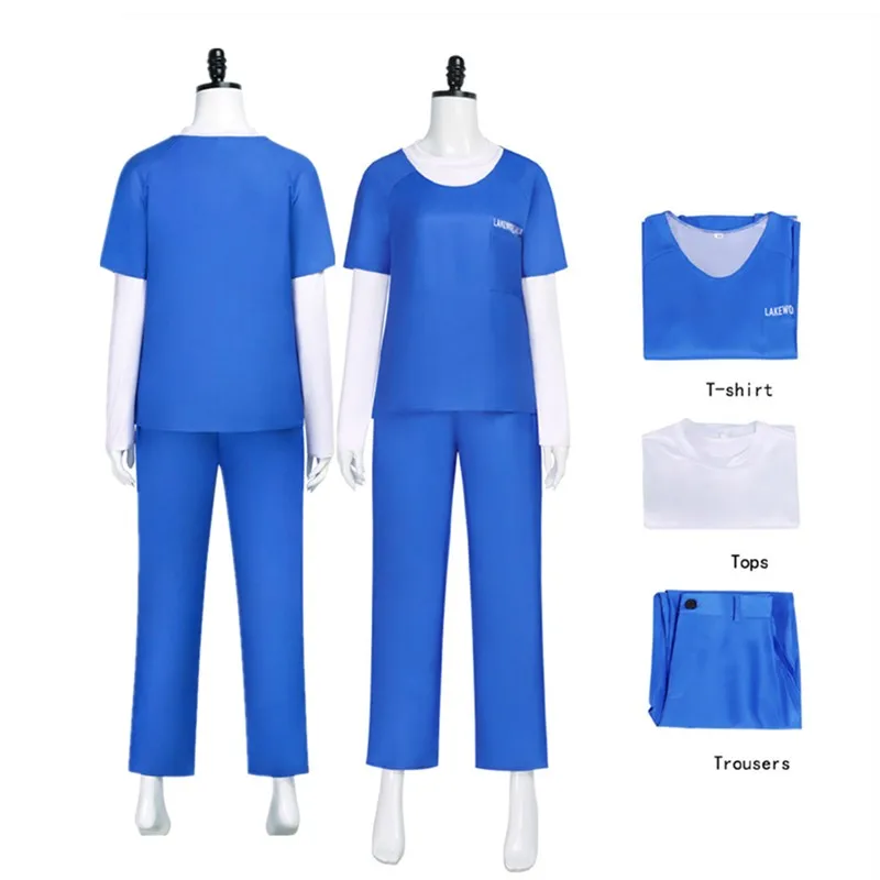 TV Gifted Fantasia Polaris Cosplay Lorna T-shirt Dane Costume Adult Women Blue Top Pants Outfits Halloween Carnival Party Suit