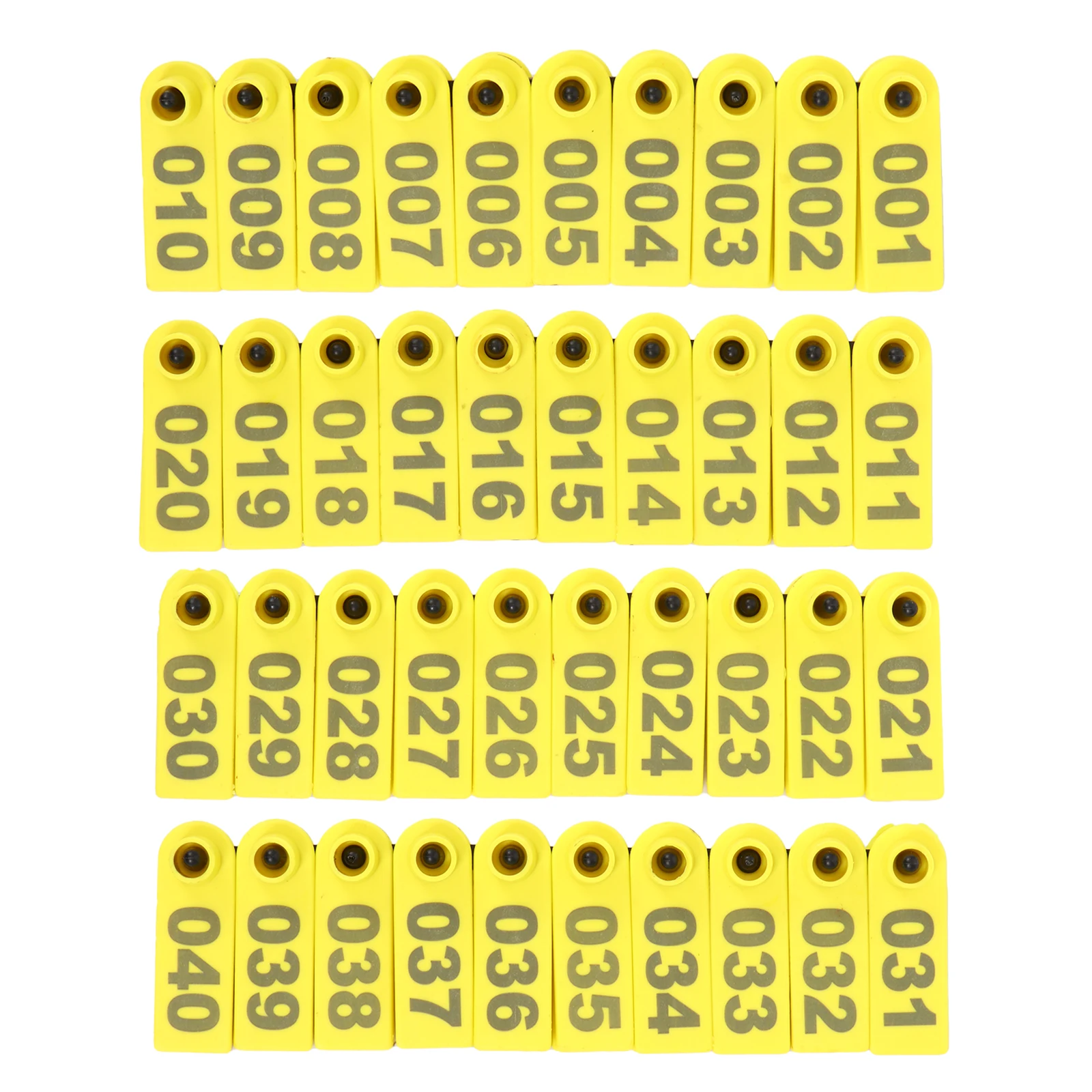 

TPU Material Livestock ID Tag Numbered 001 100 Lightweight Long Term Use Cow Cattle Ear Tags for Sheep Pets Identification