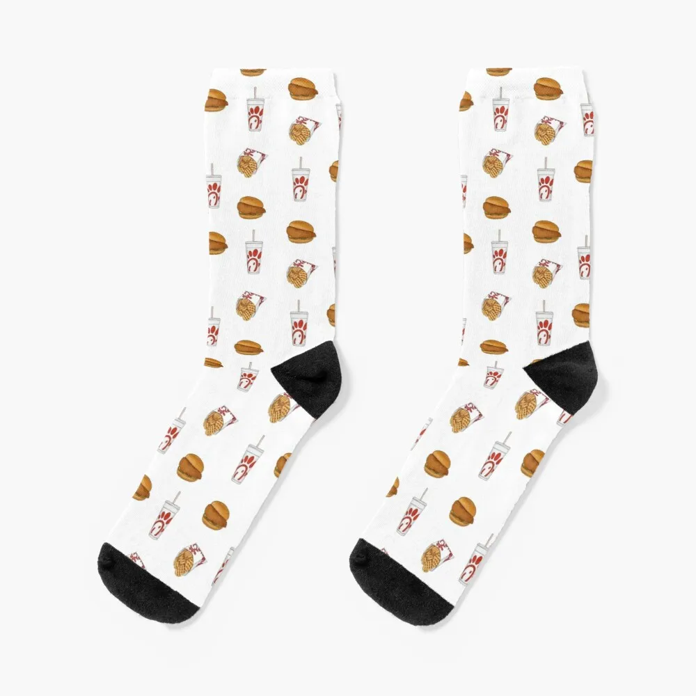 

Red Fast Food Socks Men'S Sports Socks