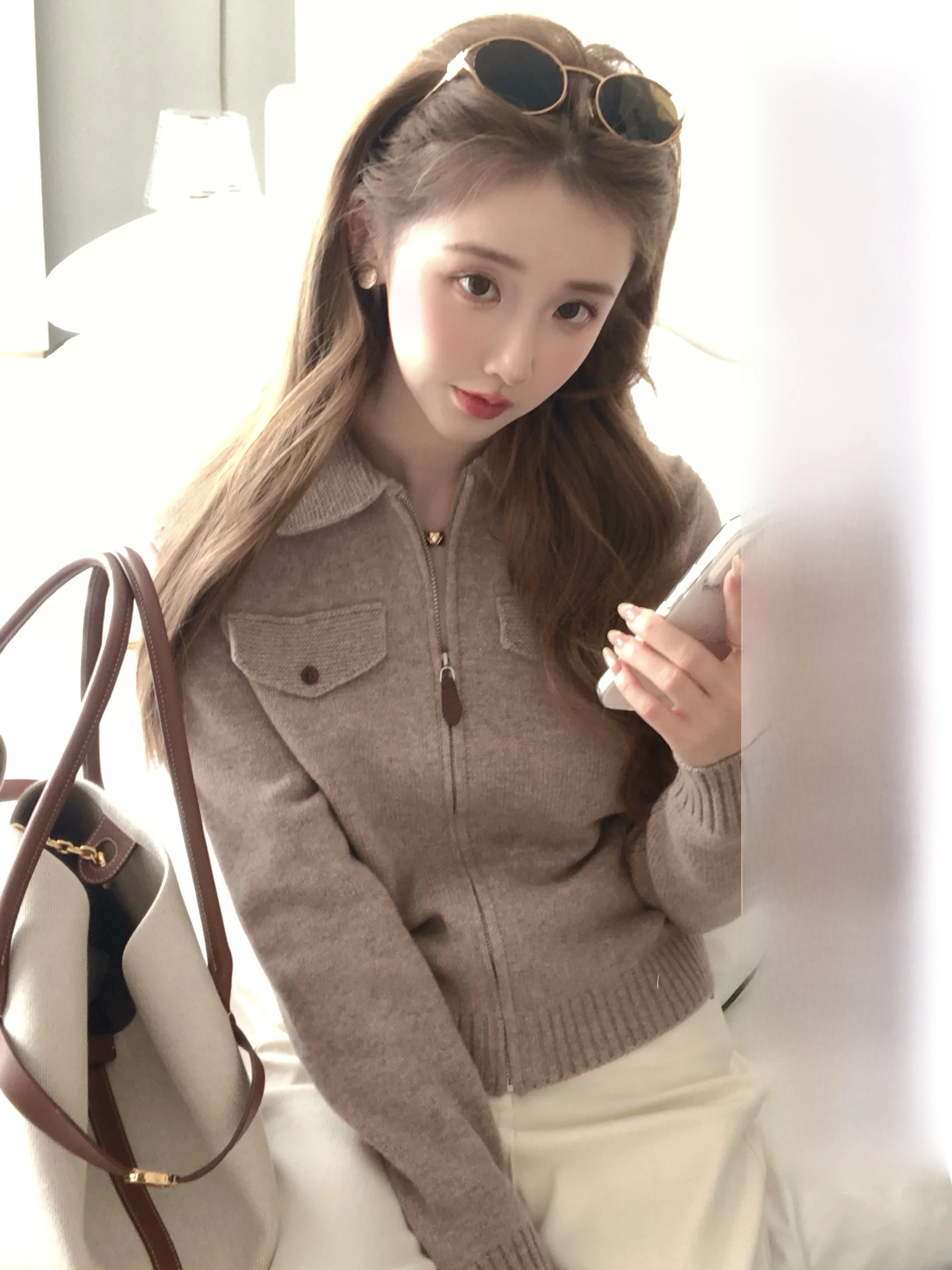 

Вязаный женский кардиган CSK Cupid из высококачественной мериносовой шерсти: очень теплый, мягкий и нежный, для повседневной носки