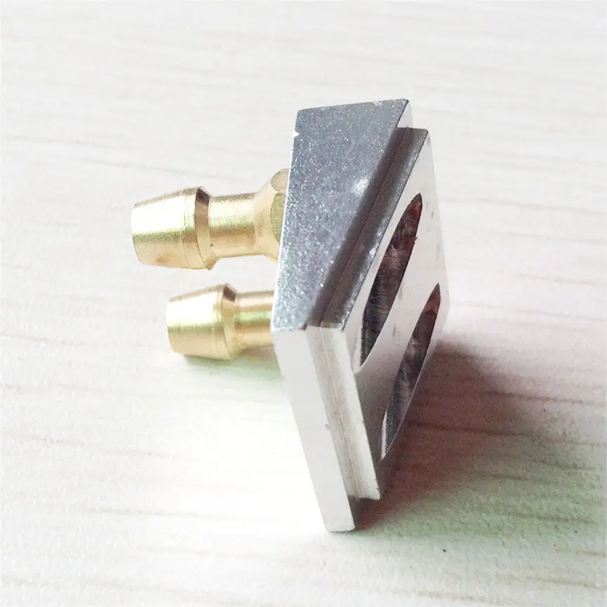 Twin Water Pickup Seat, M5 Brass Nipple Hull Inlet Mount for RC Model Boat