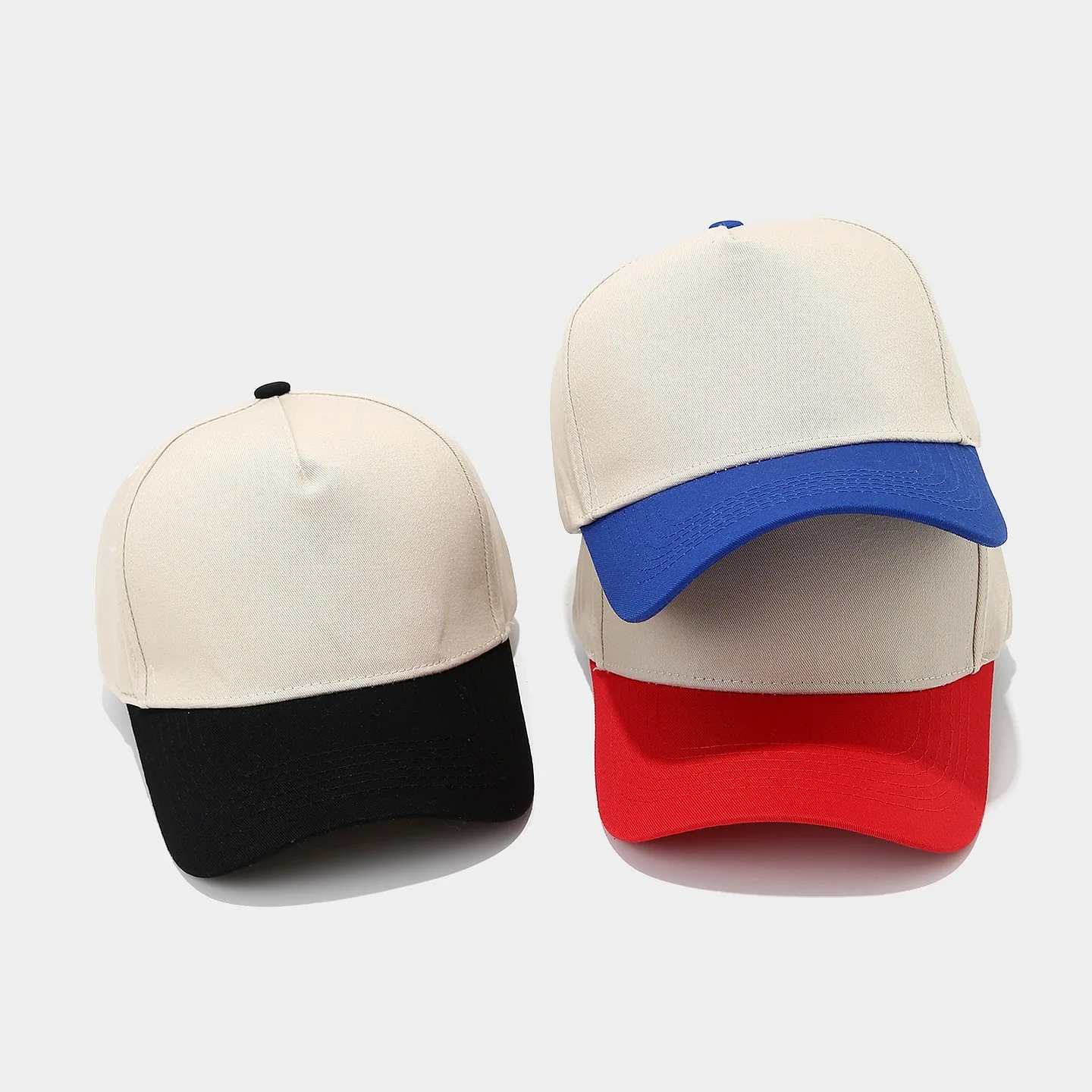 New Color Blocked Five Panel Baseball Cap For Women Fashionable And Casual Sun Hat For Men Truck Driver Cap Trendy And Versatile