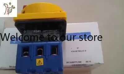 Interruptor Desconectador de 3 Polos KG41B T203/01E Kraus & Naimer, Color Azul Austriaco, Placa Mediana