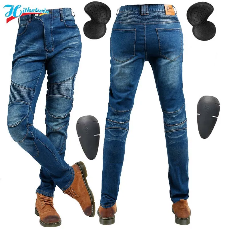 Women Motorcycle Pants Women Motorcycle Jeans Wearable Motocross Pants Motorbiker Biker Riding Pants with Protective Pads