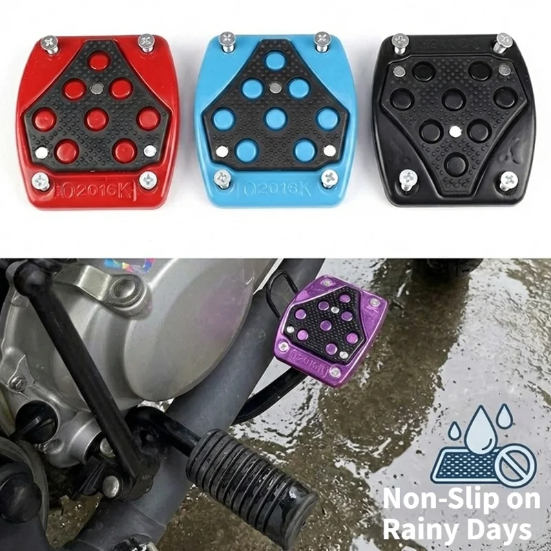 BLALION Universal Motorcycle Footrest Foot Peg Aluminum Alloy Brake Pedal Nonslip on Rainy Day for Motorcycle Accessories