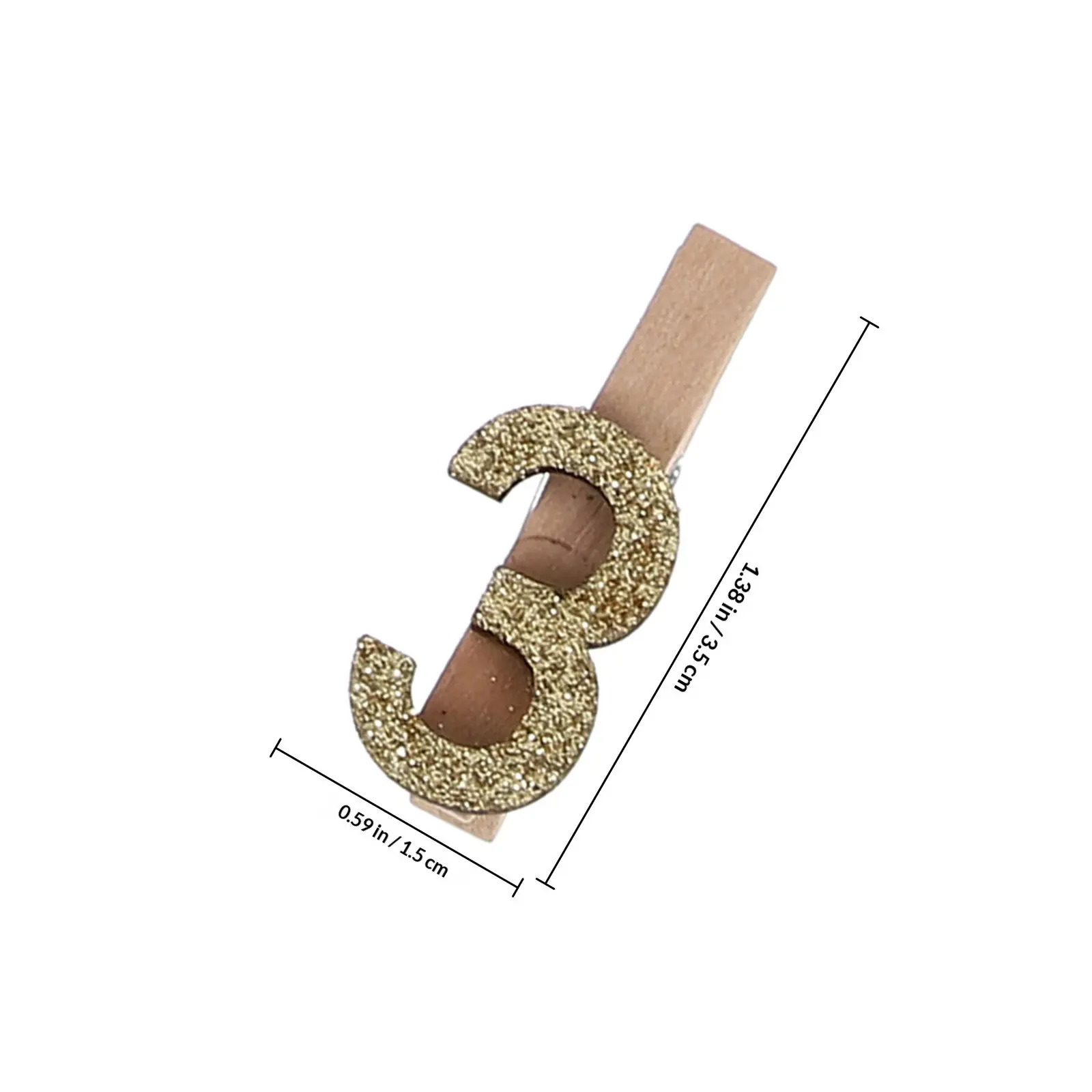 24Pcs Wooden Picture Clamps Small Craft Clips for Photo Wall Decoration DIY Projects Home Office School Christmas Tree Display view 6