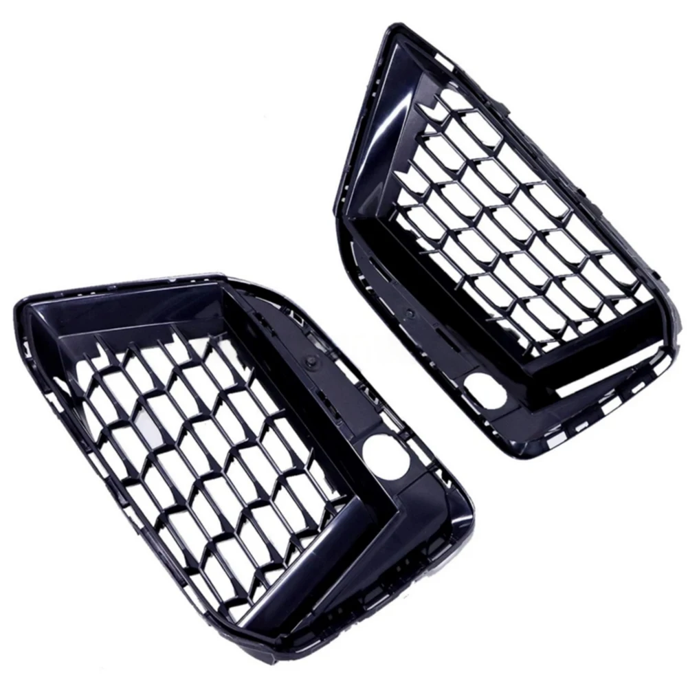 

Pair Car Front Bumper Lower Grille Grill Fog Light Cover Frame For BMW 5 Series G30 M LCI For 530i 540i 2021-2023 Exterior Parts