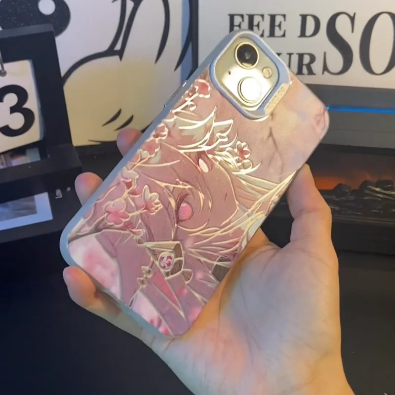 Genshins Impacts Yae Miko Phone Case for Samsung S25 S24 S23 For Xiaomi For VIVO 200 Ultra For OPPO Find x8 Pro Anime Cover