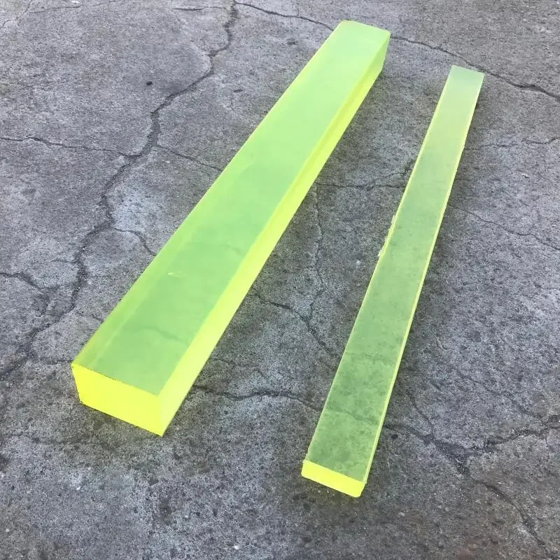 500mm long 20 to 60mm Solid Polyurethane Square Bar Rubber Block rectangle High temperature resistance Beef tendon customize