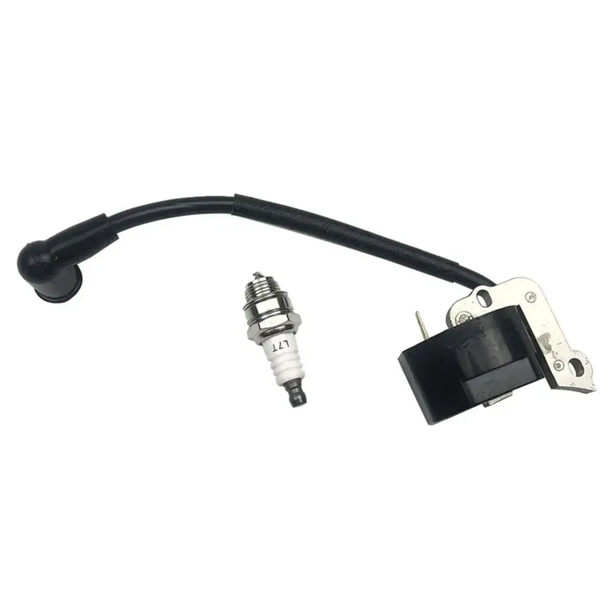 Ignition Coil with Fits for FS38 FS45 FS46 FS55 KM55 Coil and Spark Plug Metal