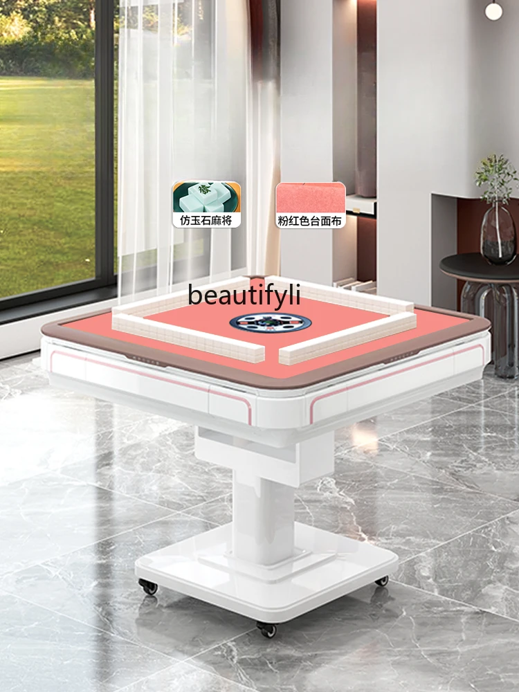 

Electric Double Drive Folding Mahjong Machine Automatic Light Luxury Household Dining Table Dual-Use Mahjong Table