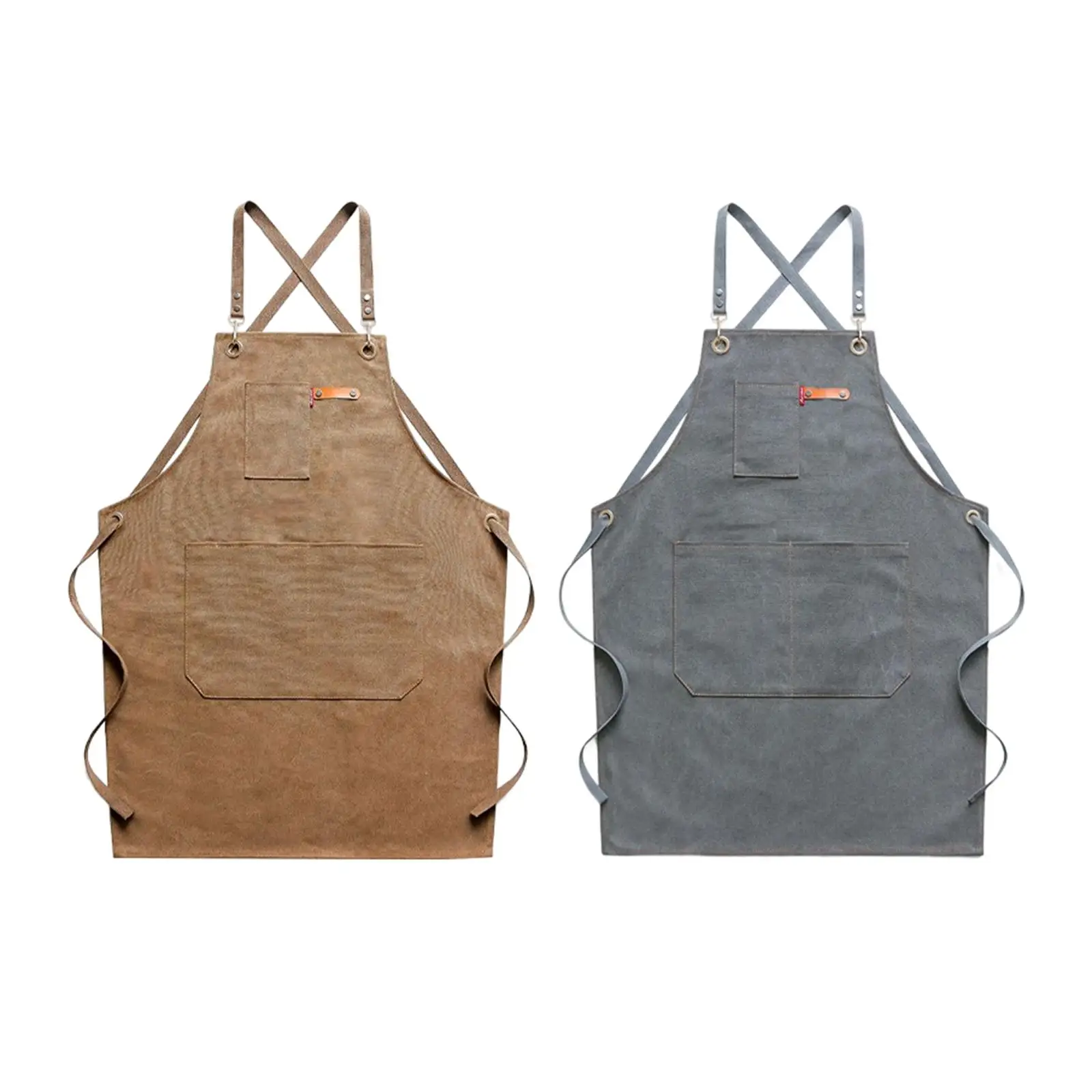 

Salon Apron Adjustable Dog Grooming with Pockets Barber Apron for Shop Woodworking