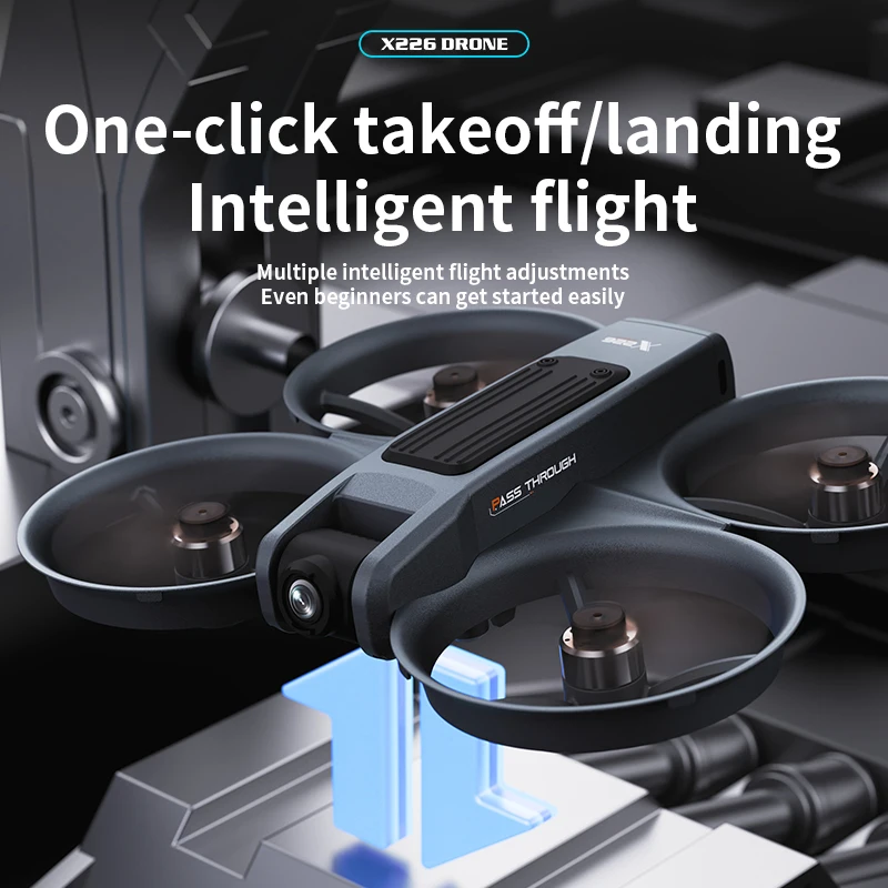 2025 X226 الطائرة بدون طيار المهنية 4K كاميرا مع شاشة التحكم عن بعد 5G WiFi FPV UAV فرش التدفق البصري تحوم أجهزة الاستقبال عن بعد لعبة