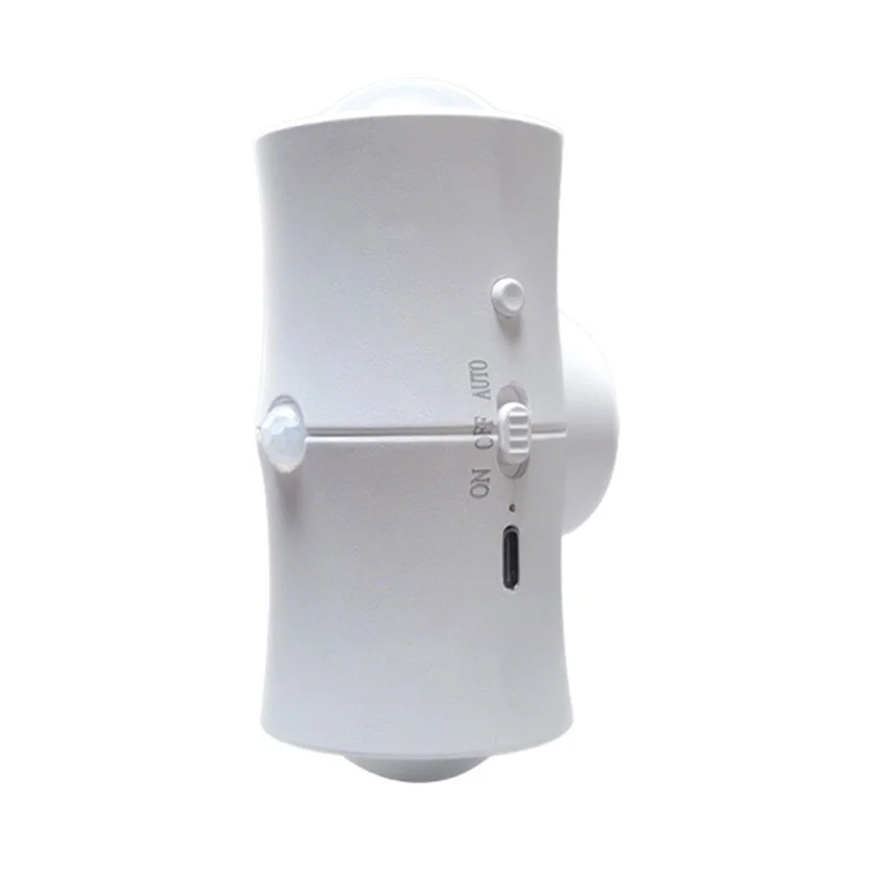 

RMWIN-USB перезаряжаемый RGB двойной светодиодный настенный светильник с датчиком движения, ночник, 7-цветный светильник для спальни, прихожей, лестницы