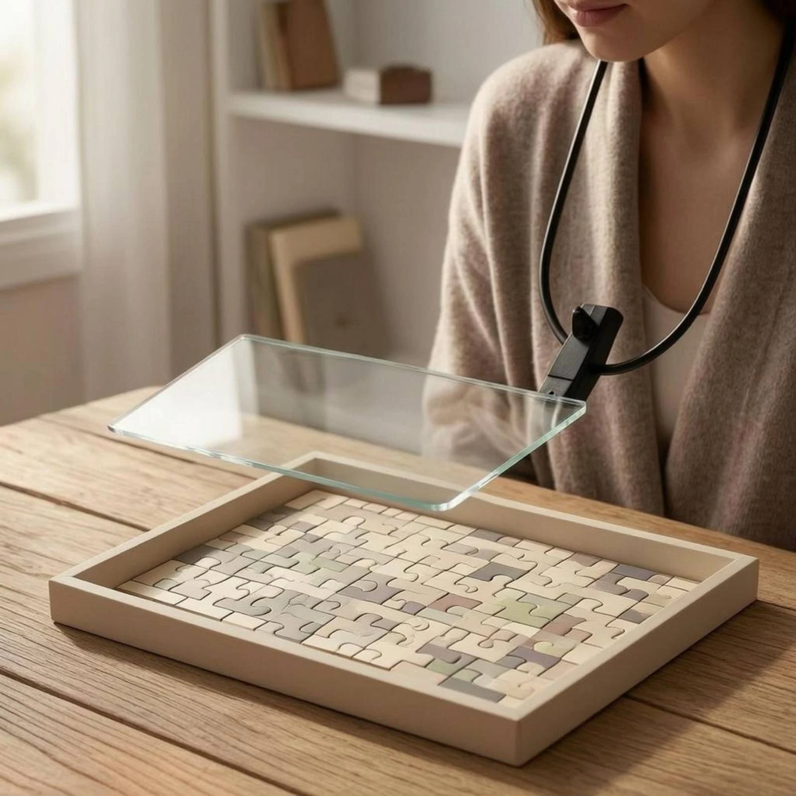 Hands-Free Neck Magnifier Close-up Viewing Visual Aid