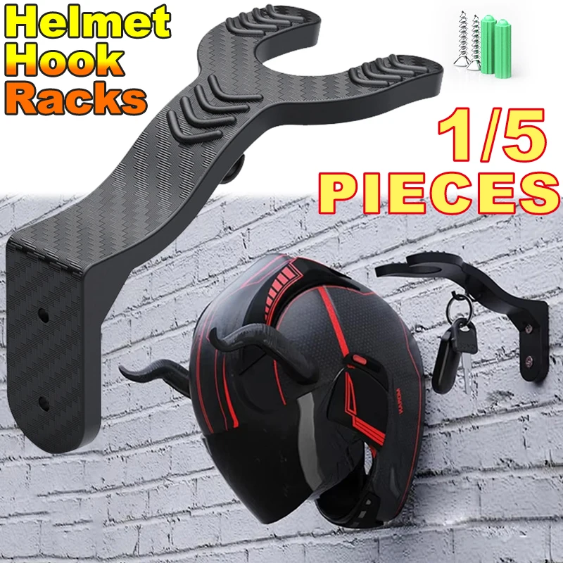 Estantes de gancho para casco de motocicleta, soporte de pared para casco de motocicleta, colgador para equipaje de casa, chaqueta, soporte para casco, ganchos para armario de cocina