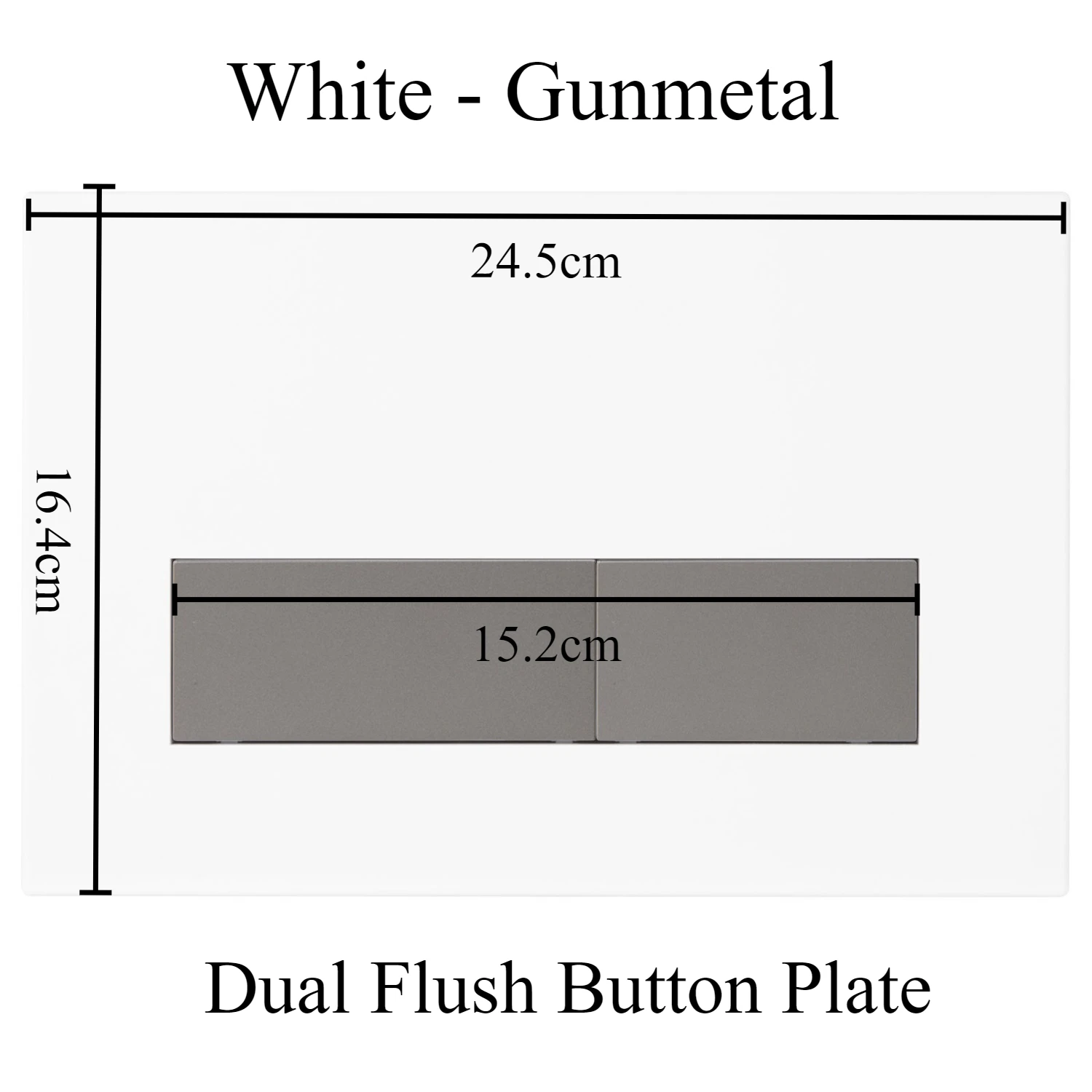 Dual Flush Button Plate Compatible with Geberit Sigma 01 20 30 UP320 & UP300 Series White Panel with Concealed Toilet Tank Parts