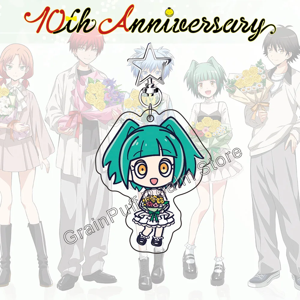 Assassination Classroom Chibi Acrylic KeyChain Korosensei Nagisa Karma Q-Version Bag Charm Collectible Keyring Gift