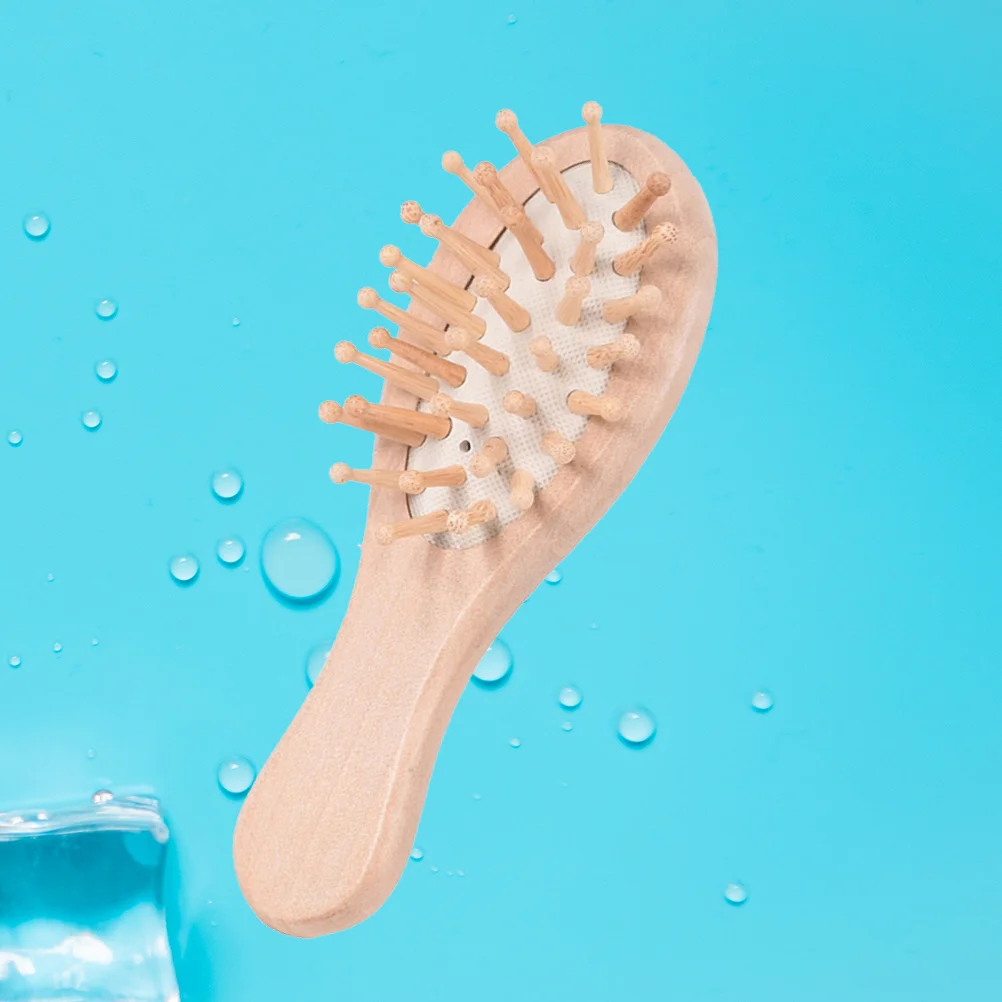 

Wooden Massage Comb 12X4X3Cm Smooth Teeth Scalp Detangling Airbag Hair Brush For Comfortable Combing Cushion Hair Brush
