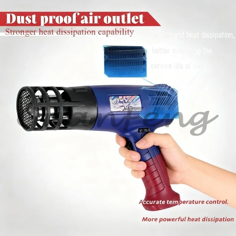 110V/220V Dual Voltage Hot Air, 2000W High Power Temperature Adjustable Hot Air Tool, Handheld Heater