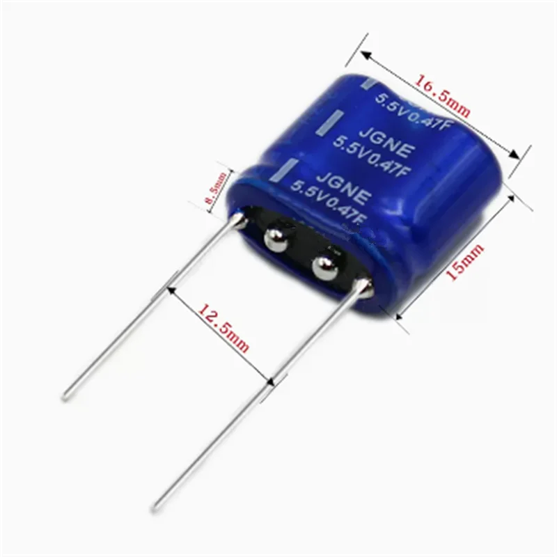 2pcs 5.5V supercapacitors 5.5V0.47F 5.5V1.0F 5.5V1.5F combined car recorder supercapacitors combined capacitors
