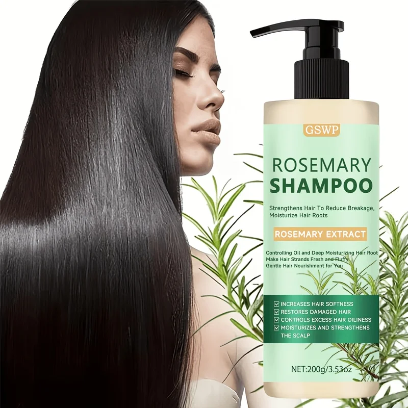 

GSWP Rosemary Shampoo，Strengthens hair strands to reduce breakage, deeply cleanses while moisturizing and nourishing.200g/400g