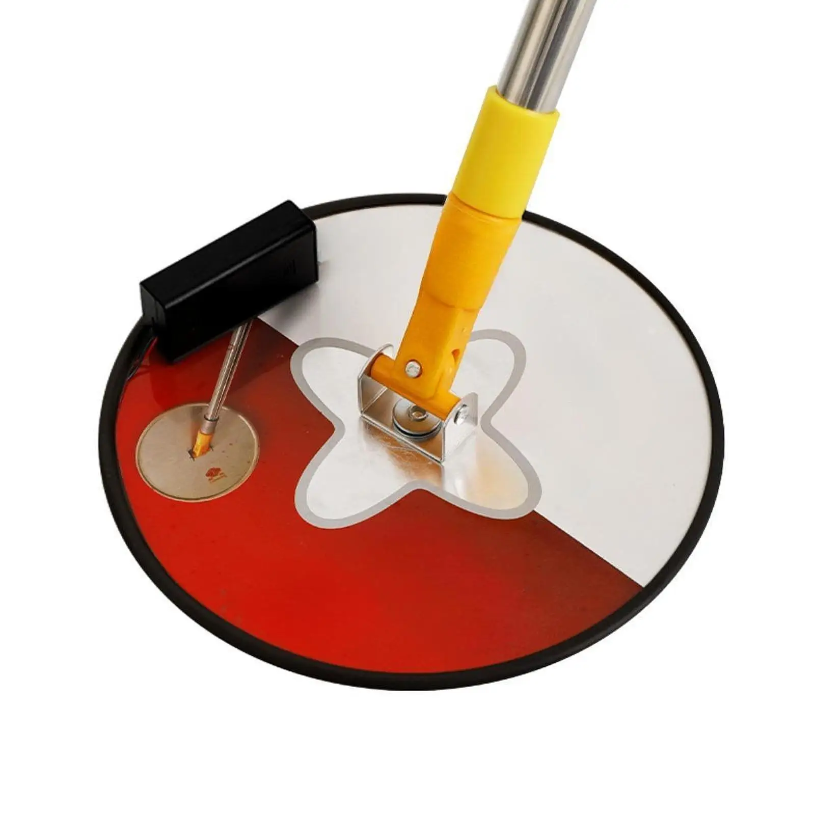 9 Inch Radial Drywall Pole Sander Manual Round Sanding Machine Lighted Head Adjustable Angle for Wall and Ceiling Projects