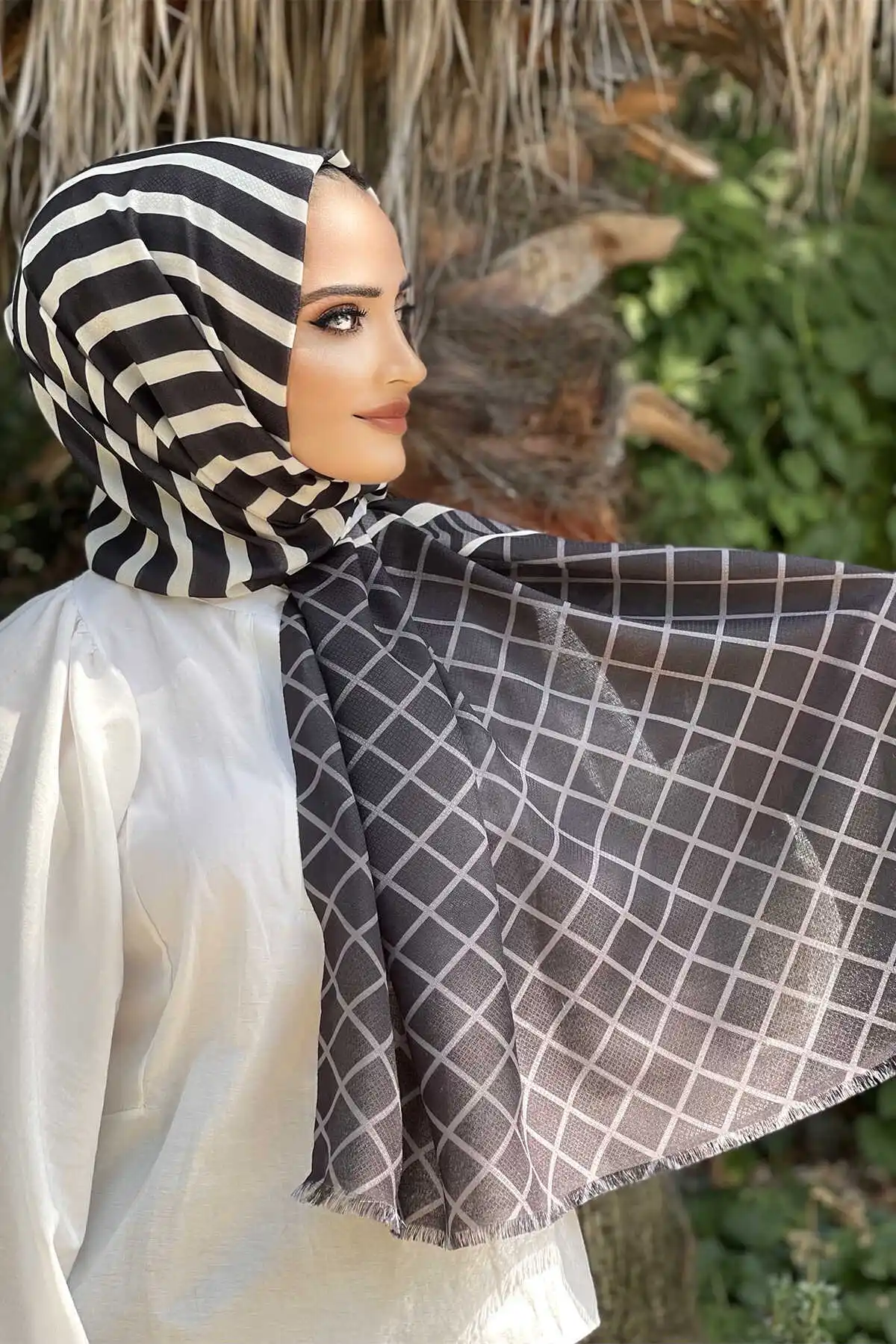 Women's Cotton Print Shawl Scarf Modern Islamic Muslim Women 'S Head Scarf Hijab for Women Islamic Hijab scarf Turbans Bayan