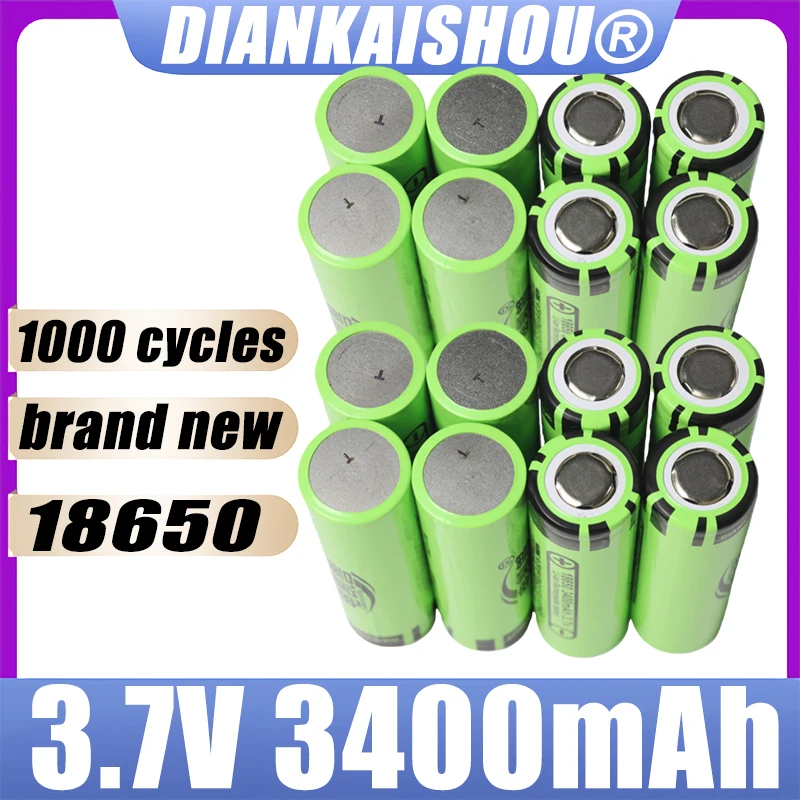 

18650 3400 мАч 4-400 шт. Новая аккумуляторная батарея DIANKAISHOU 3,7 В 3C разрядка аккумуляторы высокой мощности для бытовой техники