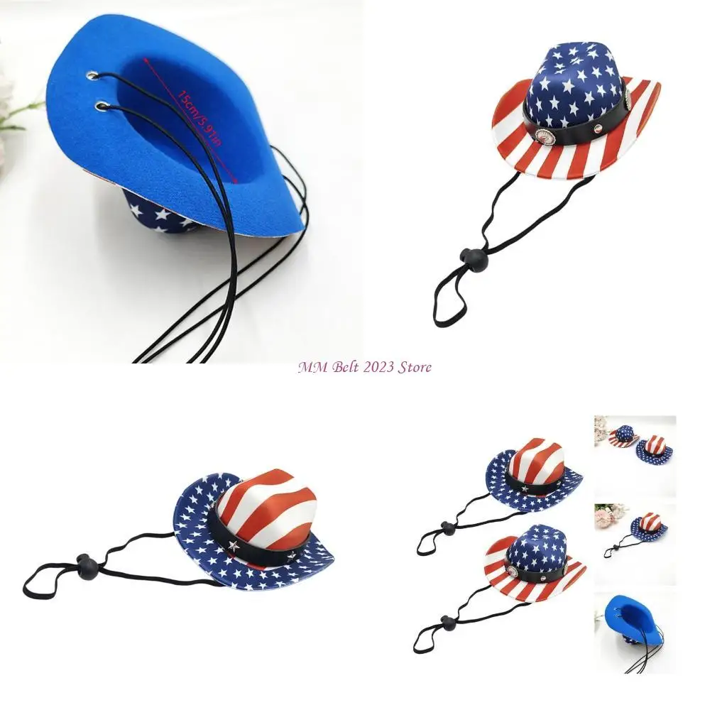 49ME Adjustable Patriotic Animal Headwear Perfect For Summer Costumes And Celebrations