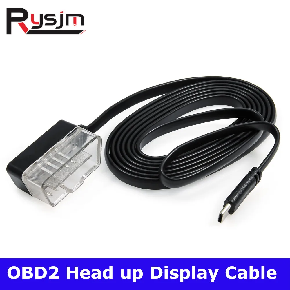 OBD II OBD 2 7 Pin To Mini USB Connecting Cable For Car HUD Head Up Display Cable Diagnostic Adaptor Diagnostic cable obd2 usb