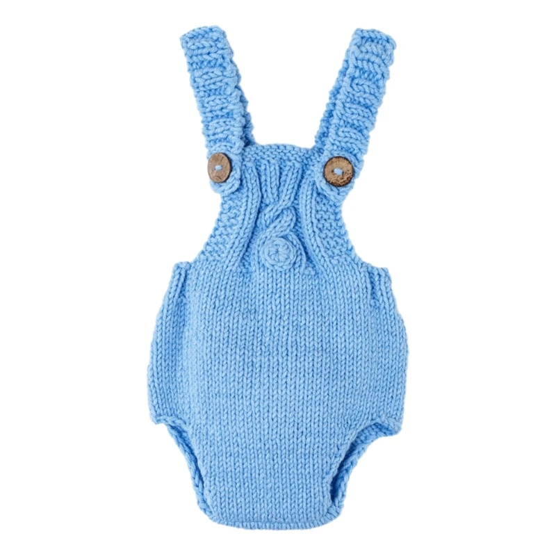 Baby Photography Props Costume Newborns Photo Props Knit Jumpsuit Baby Photoshoot Romper Infant Photo Crochet Jumpsuit