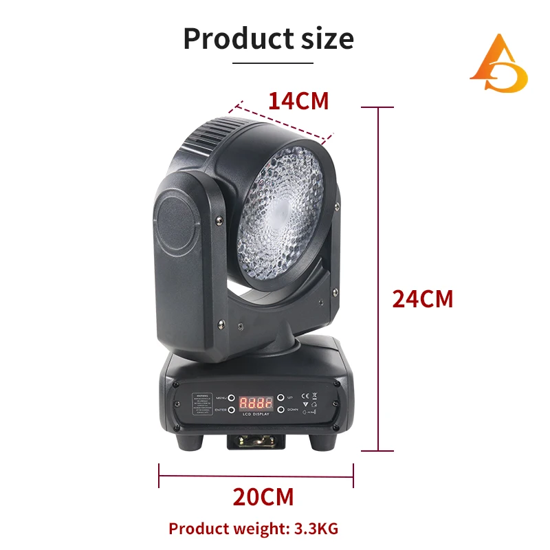 Imagem -05 - Led Moving Head Wash Light Wall Wash Effect Dmx512 para dj Stage Disco Party Clube Natal 120w Rgbw 4in 1