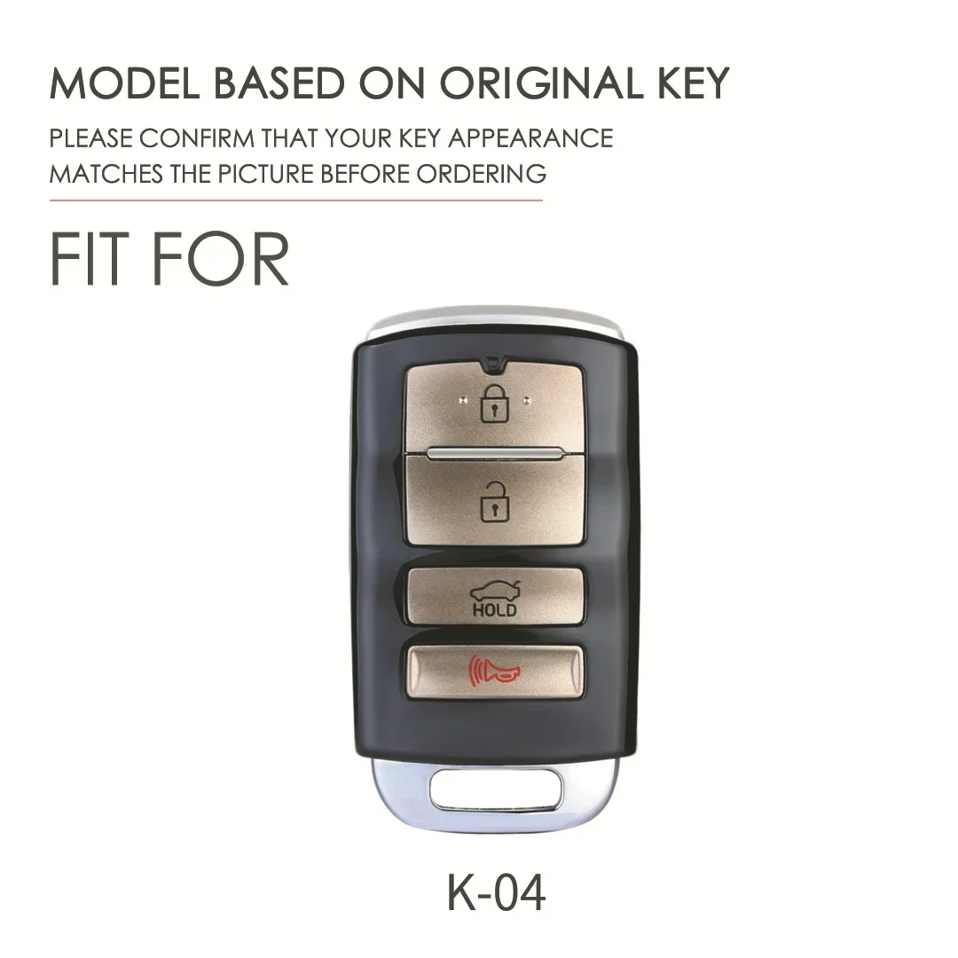 4 Button Leather Car Key Fob Case Cover Shell for Kia Cadenza K9 K7 K-04 Sorento K900 New K7 2013 2014 2015 2016 Accessories