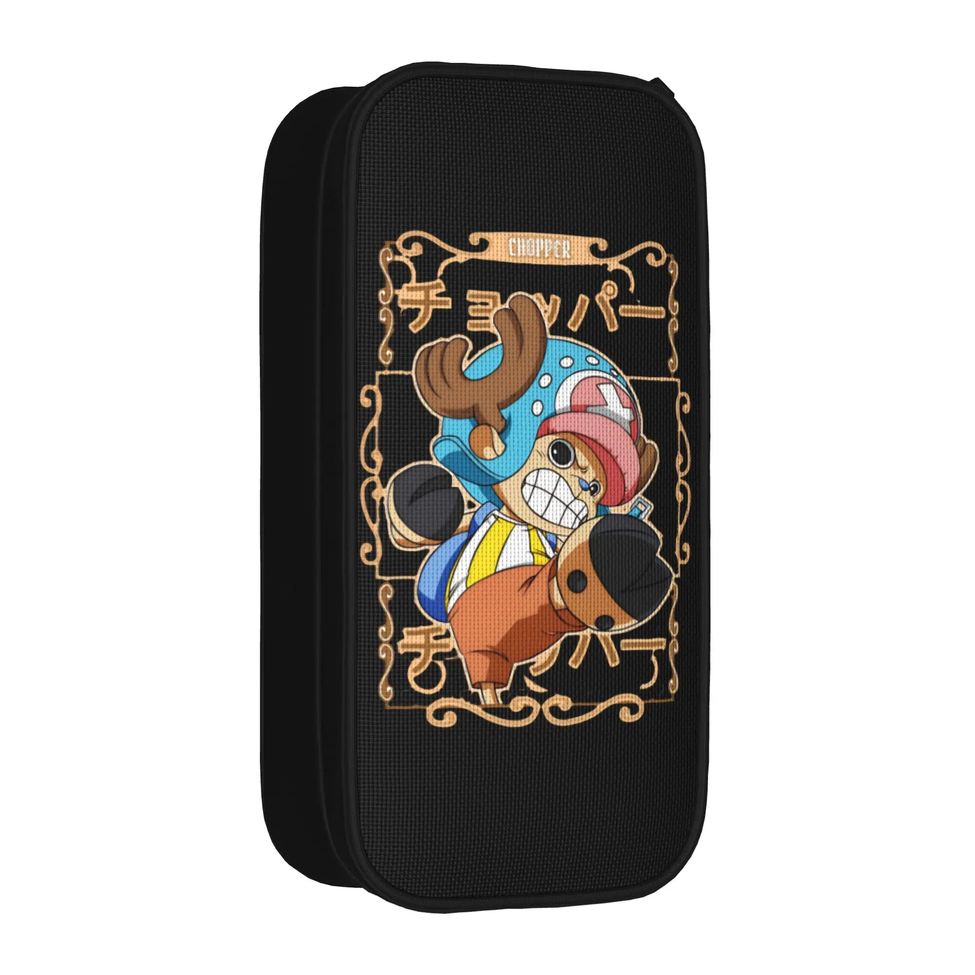 

Fun Tony Tony Chopper One Piece Anime Pencil Case Pencil Box Pen for Student Large Bags School Supplies Gifts Stationery