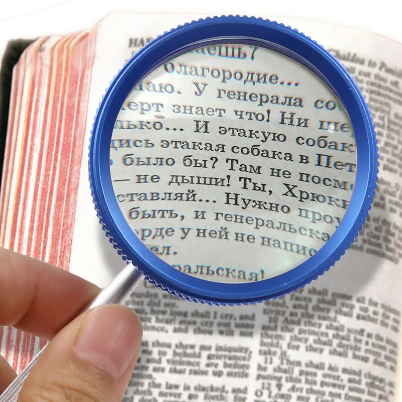35X Handheld Magnifying Glass With Metal Sleeve for Jewelry Diamond Antique Stamp Identification Portable Magnifier Loupe