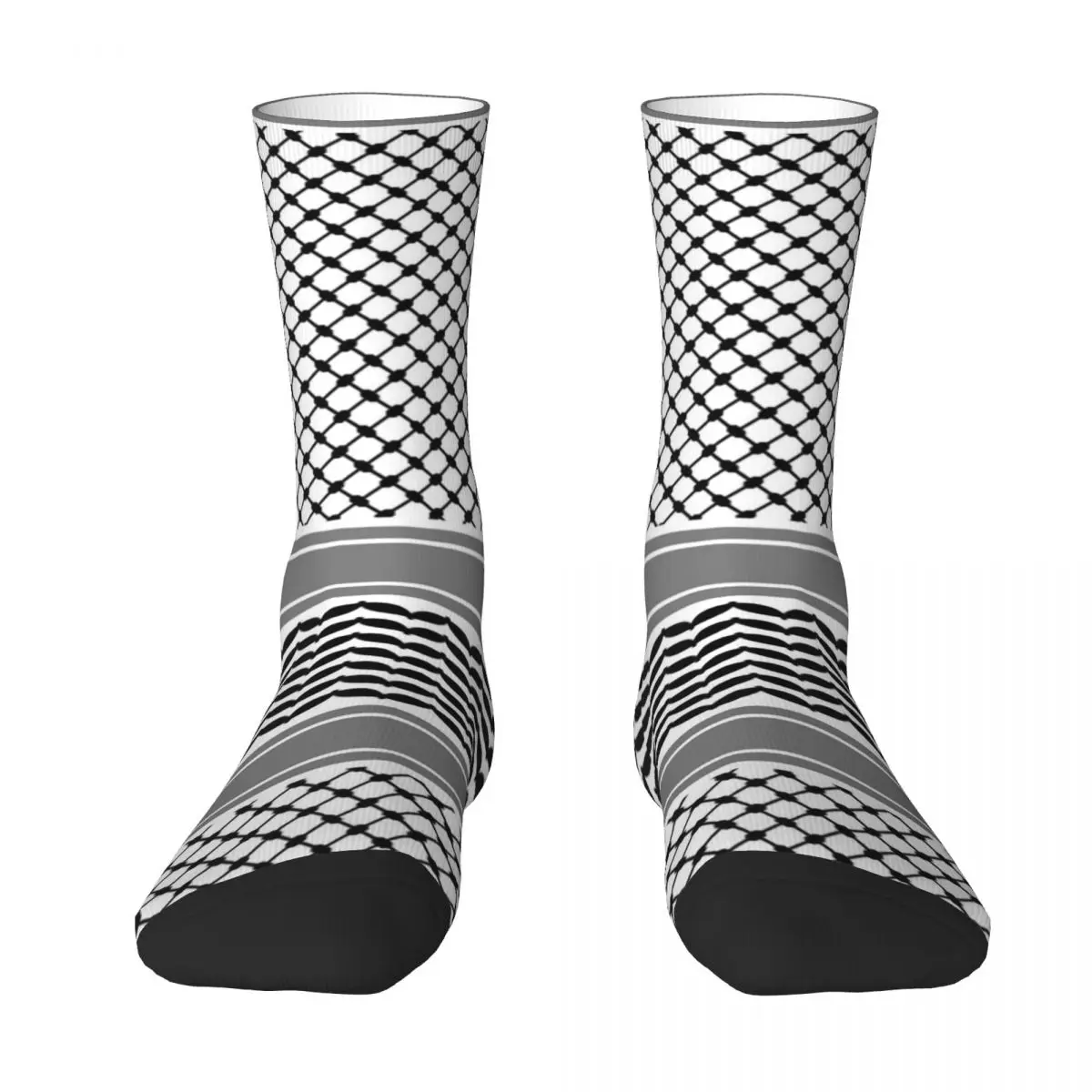 Keffiyeh Impresión 3D Calcetines casuales de moda Calcetines con impresión 3D Calcetines de regalo personalizados novedosos