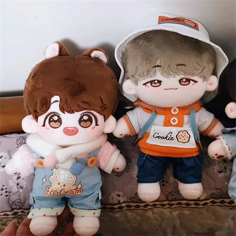 Plushie Kpop Star SUGA JHOPE Handsome Cool Boy Plush 20cm Doll Toy Body Stuffed Cosplay Original Gift