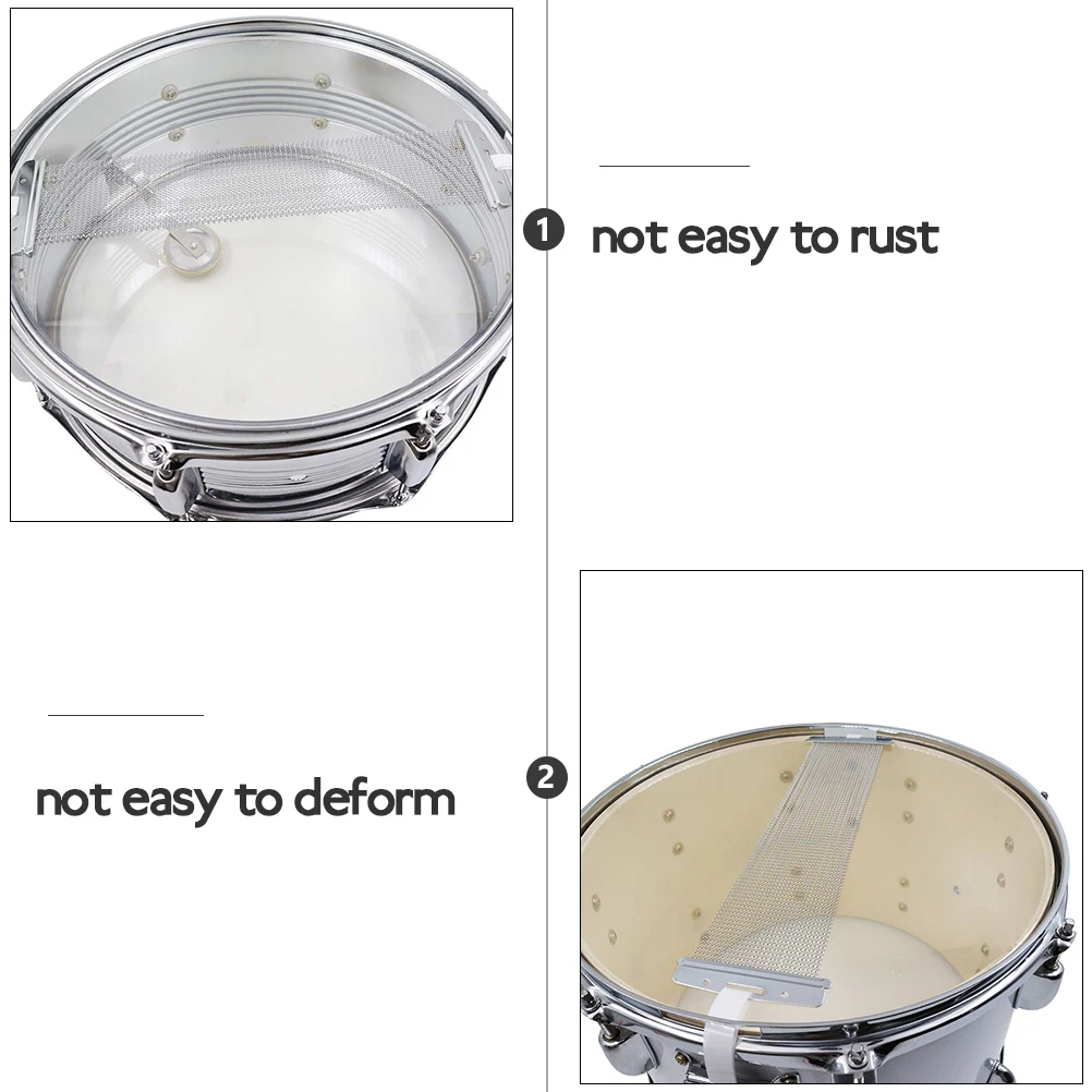 

Stainless Steel Snare Drum Spring Belt 30Str Durable Practical Accessory S Belt AntiRust Percussion Instrument