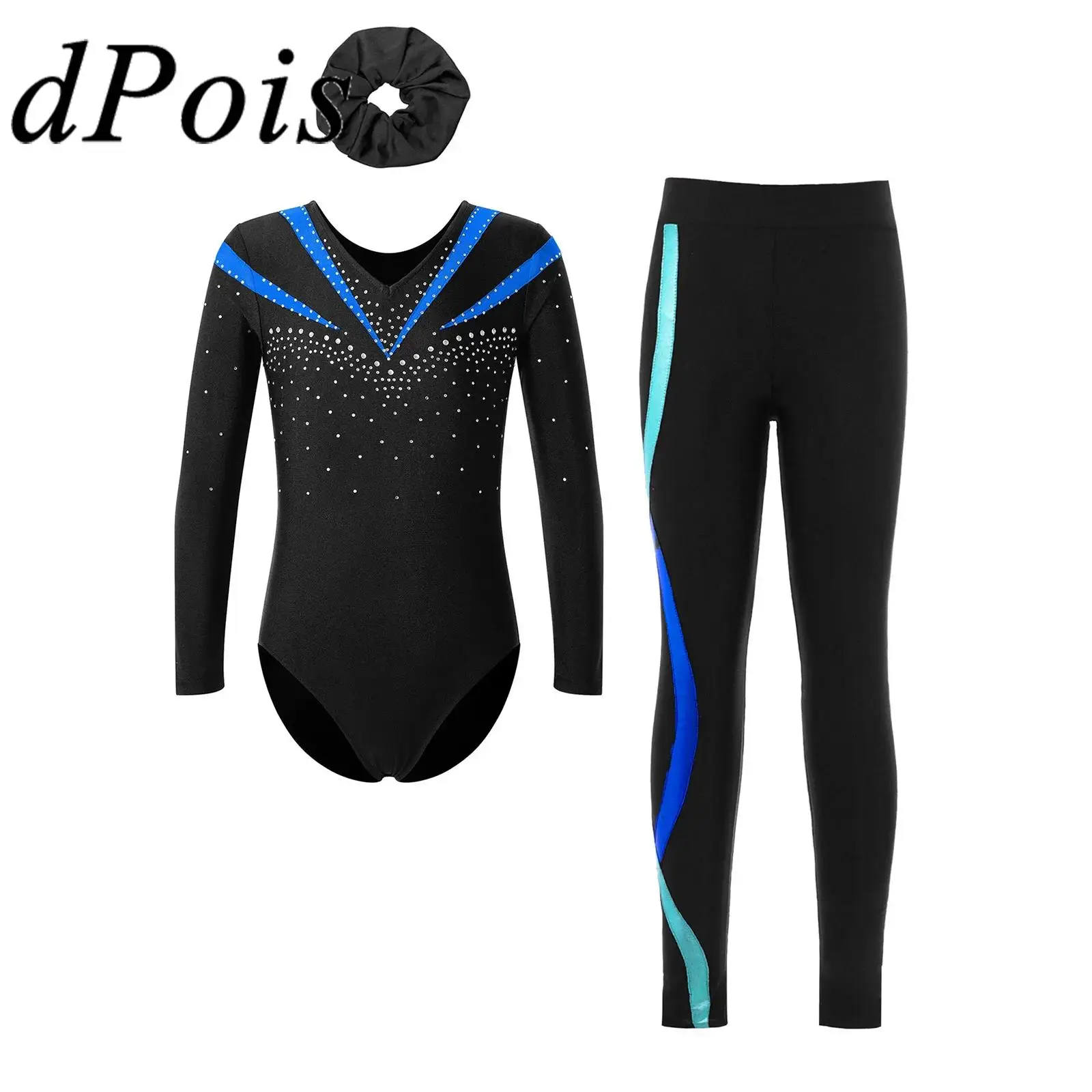 

Children Ballet Dance Outfits Gymnastics Jumpsuit for Girl Kids Girl Long Sleeve Gymnastics Leotard Yoga Figure Skating Bodysuit