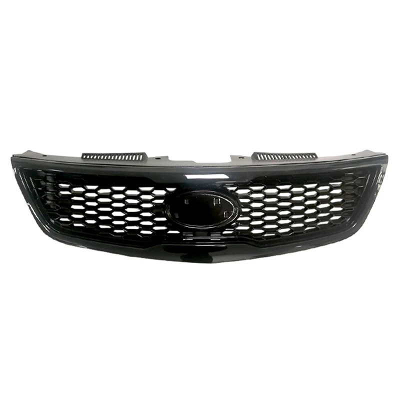 carbon black Car Front Bumper Lower Mesh Grill Grille Cover Trim For Kia Forte Diffuser 2009 2010 2011 2012 Accessory