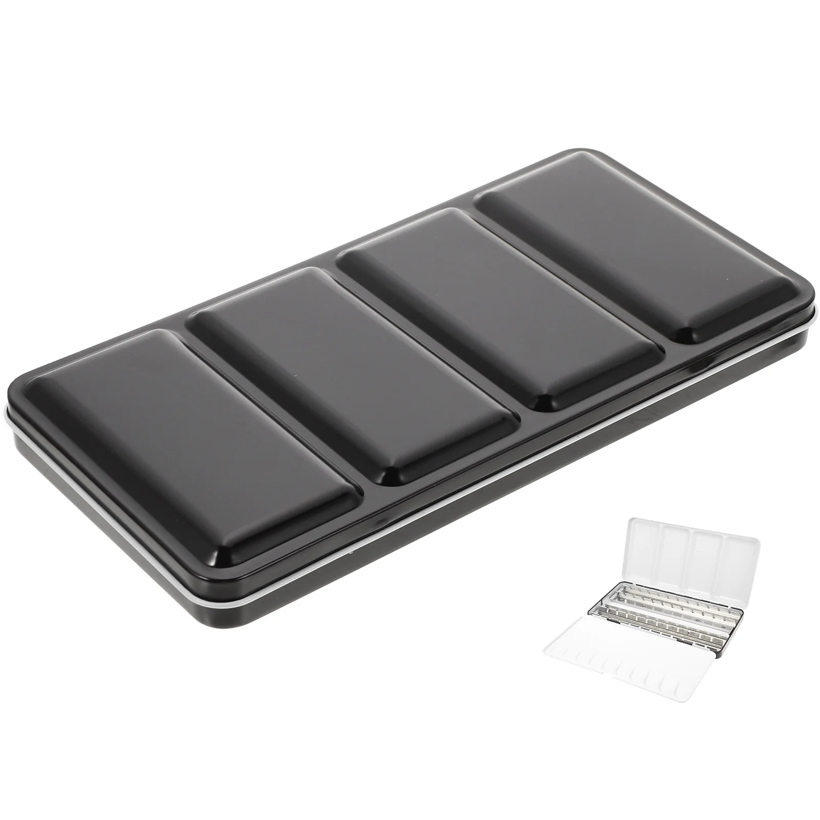 Empty Iron Box Watercolor Solid Pigment Subpackage Storage Box Paint Case (Iron Box for 12 Colors Pigment)