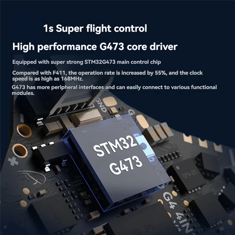 【Superdeals】وحدة تحكم في الطيران FC بدون فرش هوائي 5 في 1 للتحكم في الطيران ESC VTX OSD وحدة استقبال Aio لطائرة بدون طيار FPV Whoop Air65/