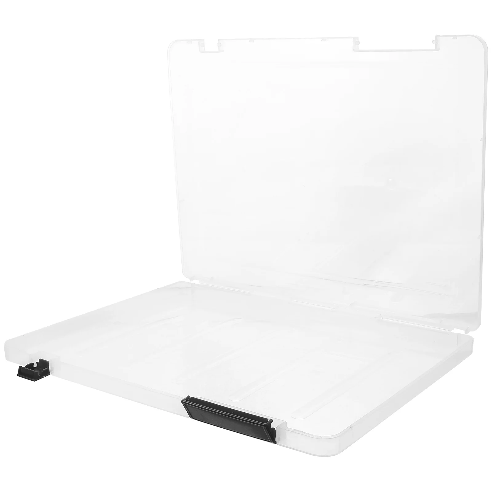 

Plastic File Box A5 Transparent Home Office Scrapbook Storage Document Holder Magazine Protector Photo Box