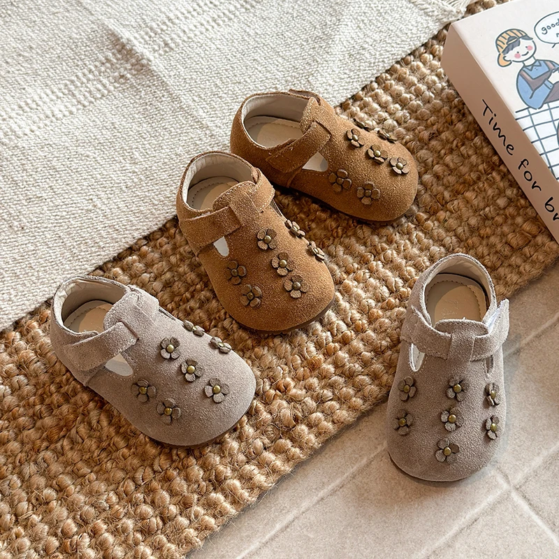 New Kids Shoe 2026Spring New Retro Girls' Shoe Soft Sole Child Leather Shoes Cute Mary Jane Shoe Women's Shoes Туфли Для Девочки